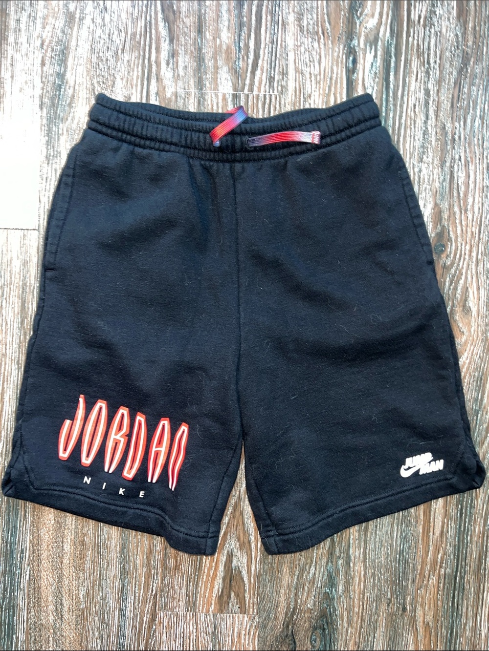 Jordan Black Sweatpant Shorts Boy XL